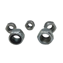 Hot Sale High Quality Hexagon Head Zinc Plated Nylon Insert Lock Nuts Hex